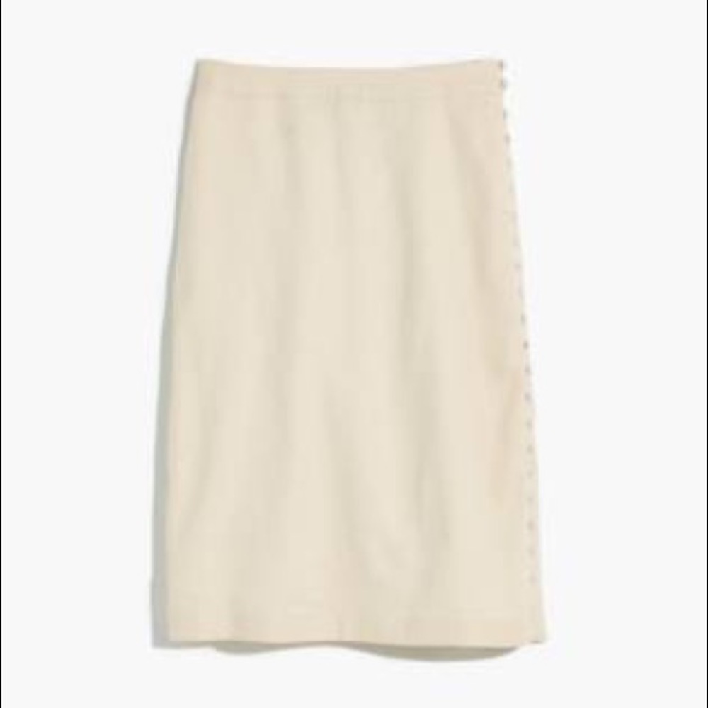 Madewell Button Slit Midi Skirt